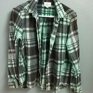 FINAL SALE! Spring light weight plaid blouse